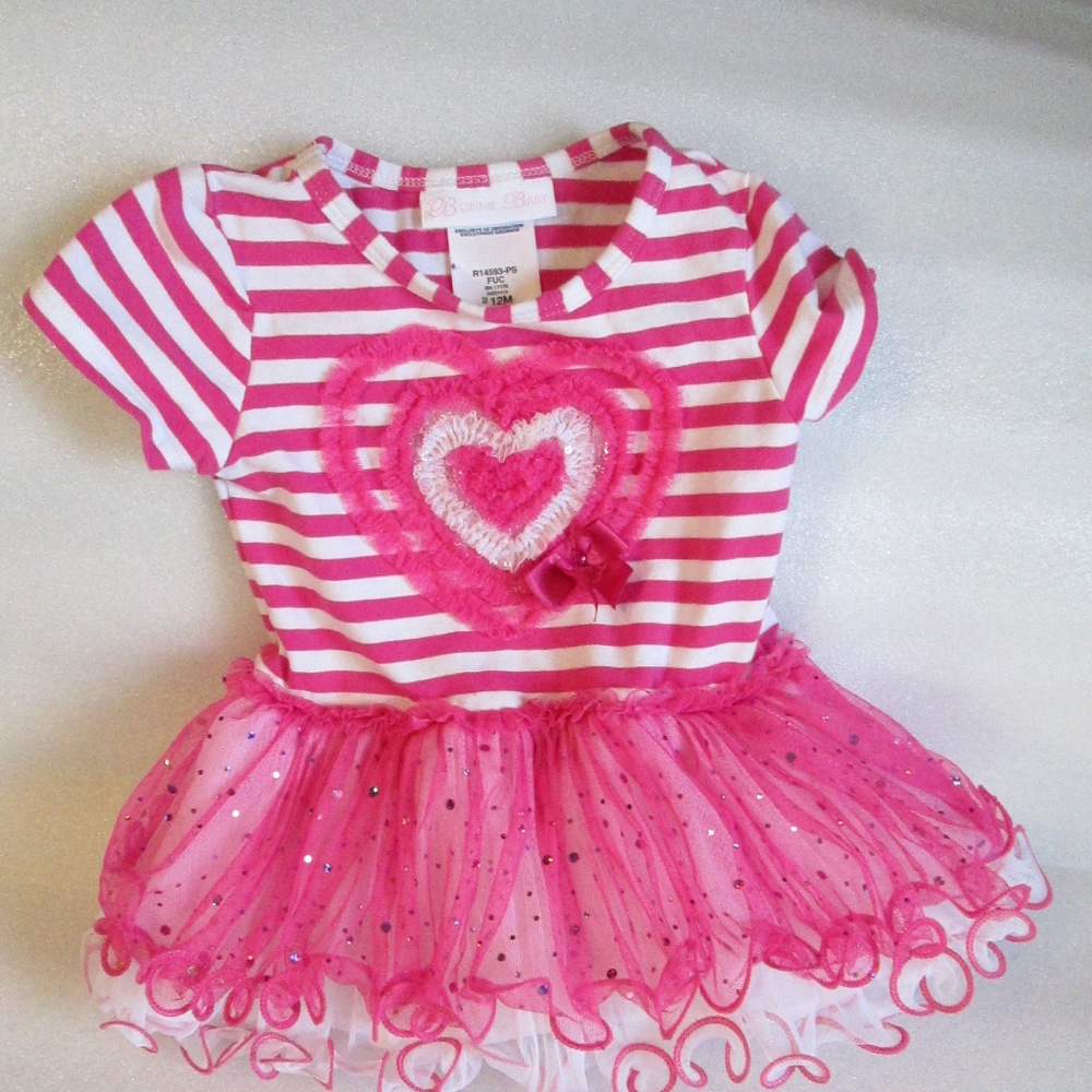 Baby girl heart dress w/ Tu-Tu